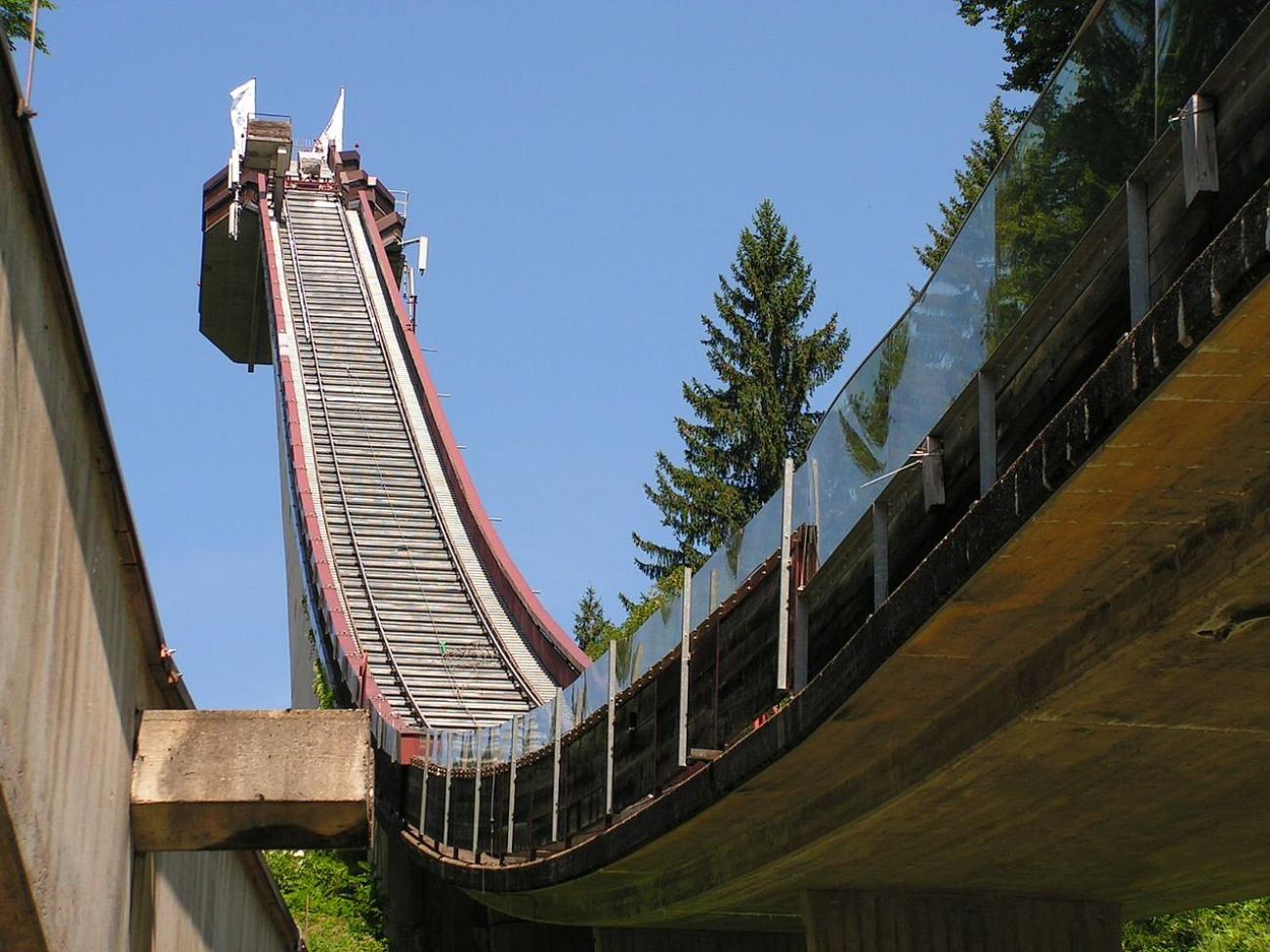72 Meter über dem Boden: Der spektakuläre Ausblick von der Heini-Klopfer-Skiflugschanze