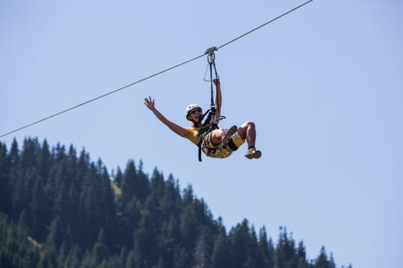 AlpspitzKICK: Die längste Zipline Deutschlands steht im Ostallgäu